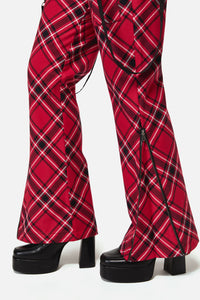 Dangerfield NZ - Piracy Punk Tartan Pant - red
