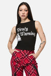 Dangerfield NZ - Piracy Print Punk Tank Top - black