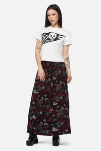 Dangerfield NZ - Pirate Flag Print Punk Tee - cream