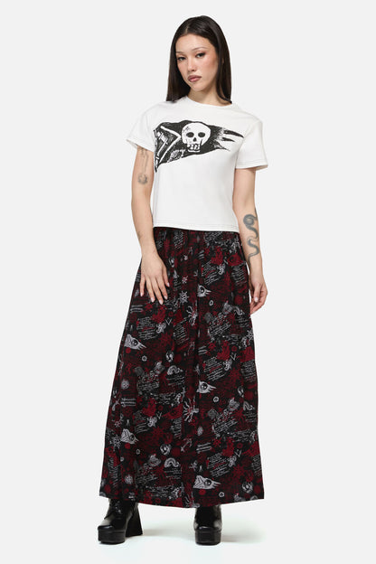 Dangerfield NZ - Pirate Flag Print Punk Tee - cream
