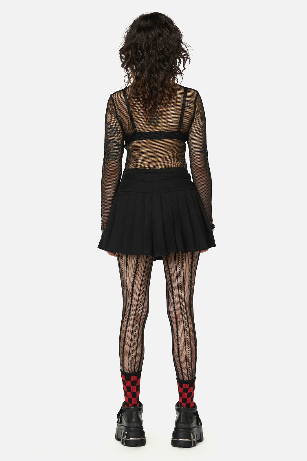 Dangerfield NZ - Pirate Skull Trim Goth Skort - black