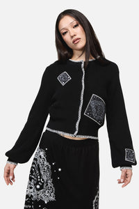Dangerfield NZ - Séance Patch Goth Cardigan - black