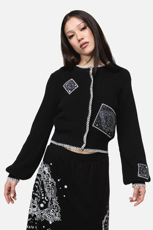 Dangerfield NZ - Séance Patch Goth Cardigan - black