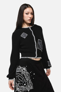 Dangerfield NZ - Séance Patch Goth Cardigan - black