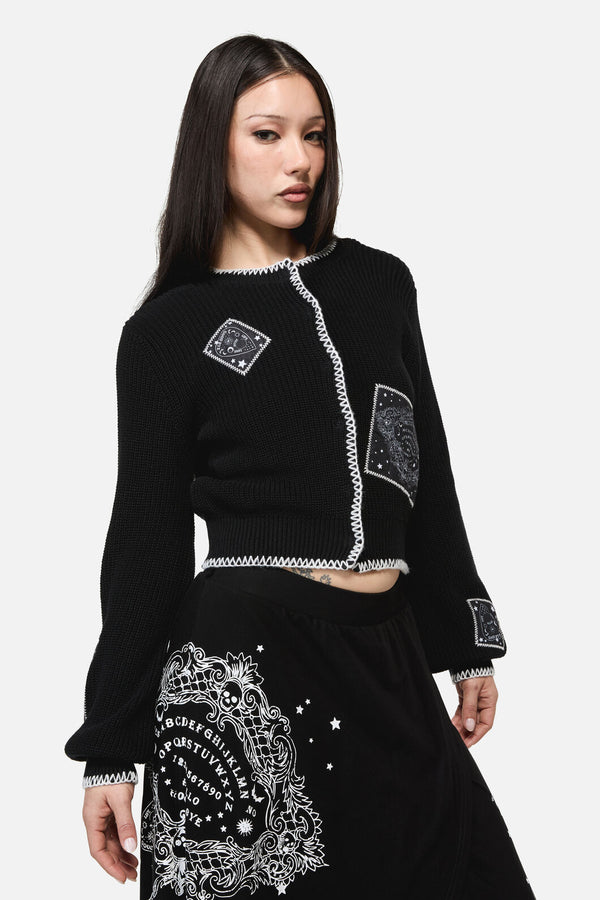 Dangerfield NZ - Séance Patch Goth Cardigan - black