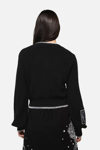 Dangerfield NZ - Séance Patch Goth Cardigan - black