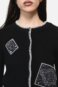 Dangerfield NZ - Séance Patch Goth Cardigan - black