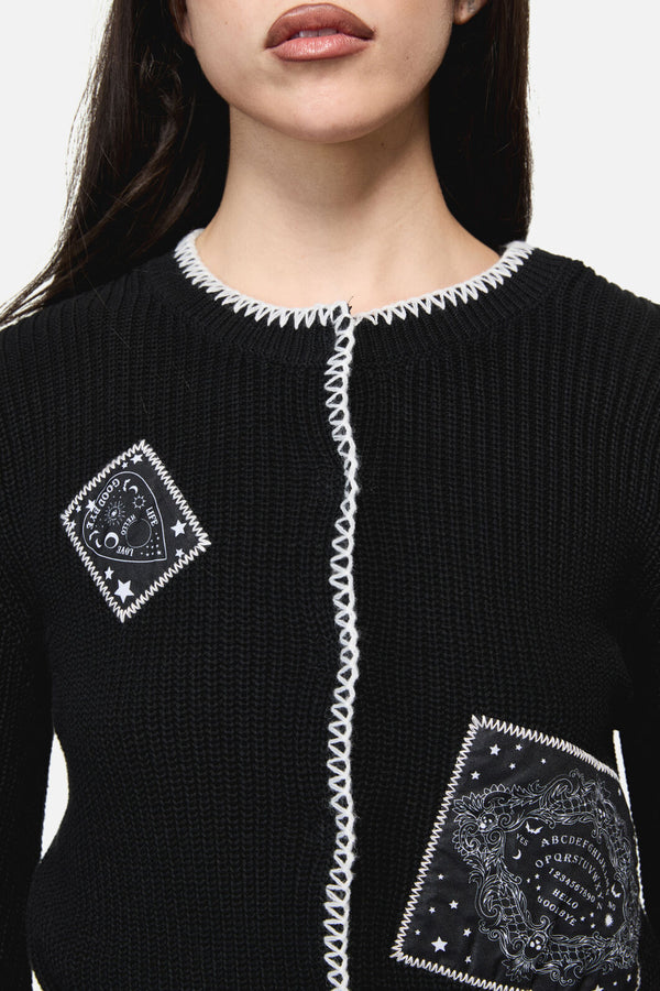 Dangerfield NZ - Séance Patch Goth Cardigan - black