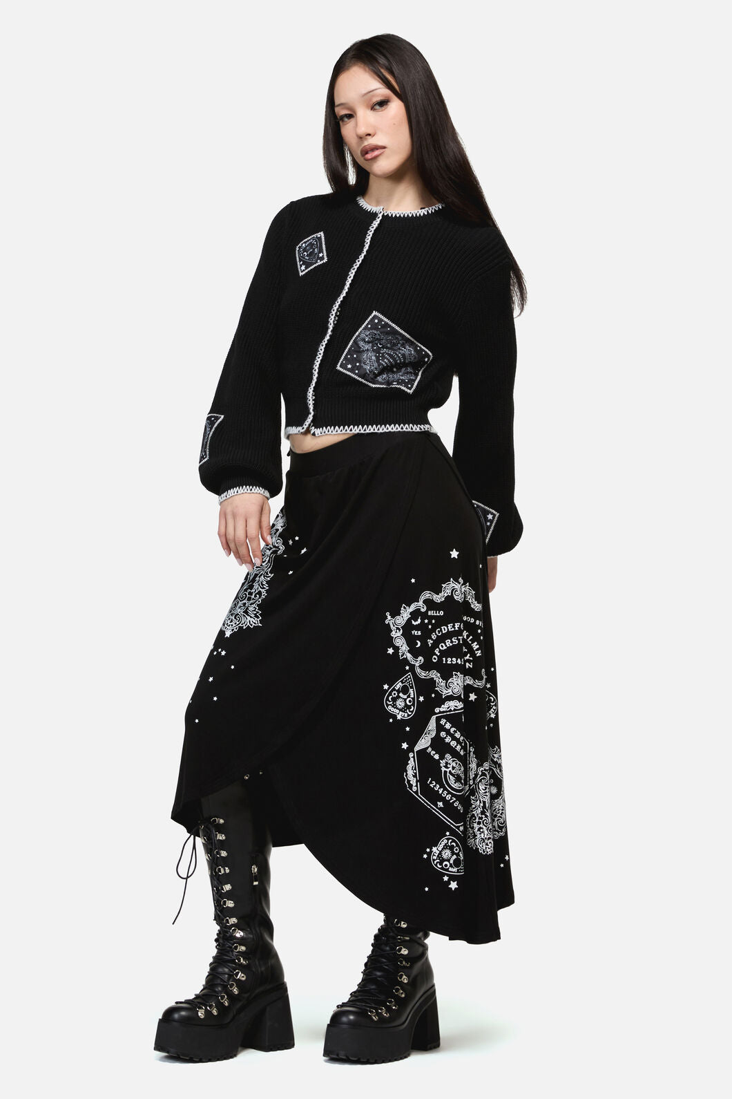 Dangerfield NZ - Séance Patch Goth Cardigan - black