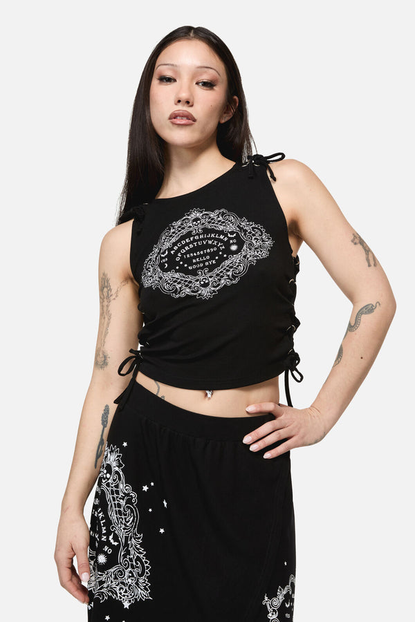 Dangerfield NZ - Séance Goth Print Tank Top - black