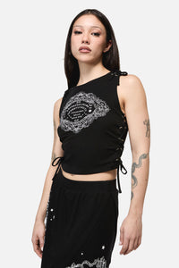 Dangerfield NZ - Séance Goth Print Tank Top - black