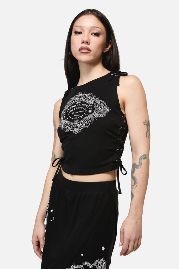 Dangerfield NZ - Séance Goth Print Tank Top - black