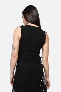 Dangerfield NZ - Séance Goth Print Tank Top - black