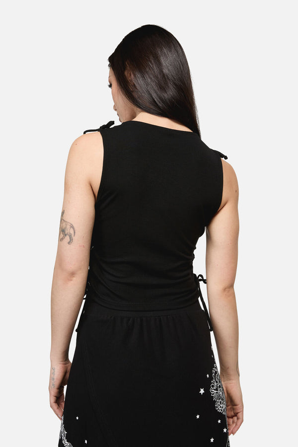 Dangerfield NZ - Séance Goth Print Tank Top - black