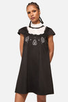 Dangerfield NZ - Séance Contrast Goth MiniDress - black