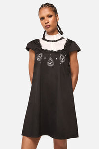 Dangerfield NZ - Séance Contrast Goth MiniDress - black