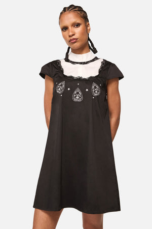 Dangerfield NZ - Séance Contrast Goth MiniDress - black