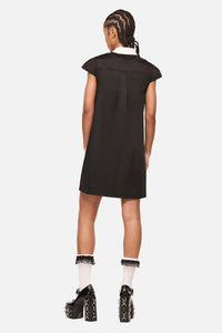 Dangerfield NZ - Séance Contrast Goth MiniDress - black