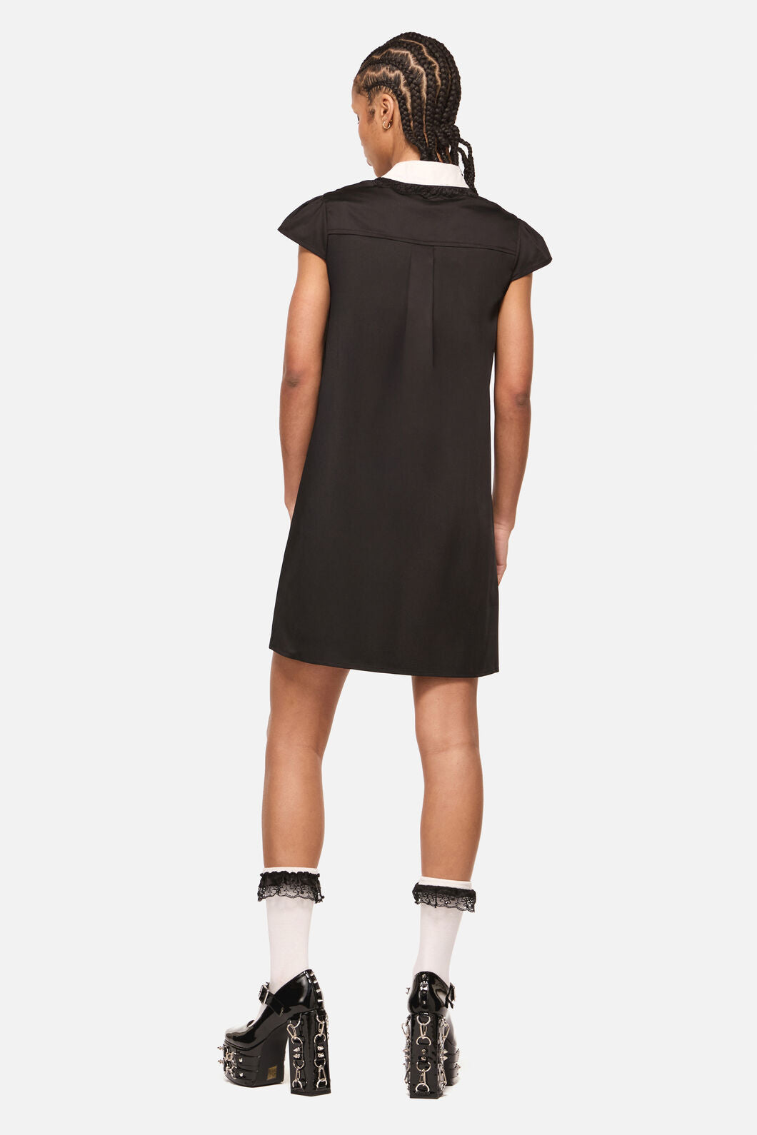 Dangerfield NZ - Séance Contrast Goth MiniDress - black