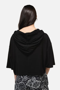 Dangerfield NZ - Séance Hooded Goth Print Tee - black