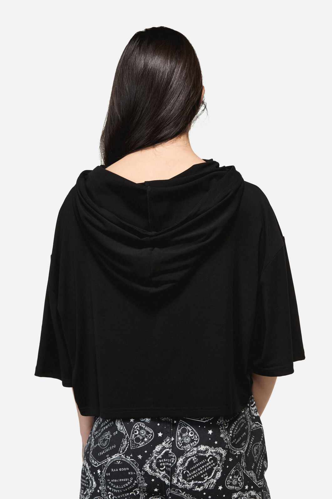Dangerfield NZ - Séance Hooded Goth Print Tee - black