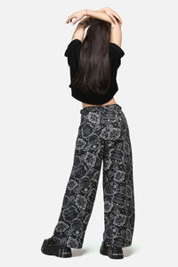 Dangerfield NZ - Séance Print Goth Relaxed Jean - black