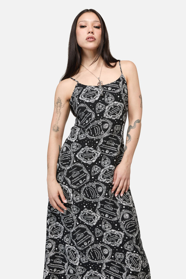 Dangerfield NZ - Séance Goth Strap Midi Dress - black