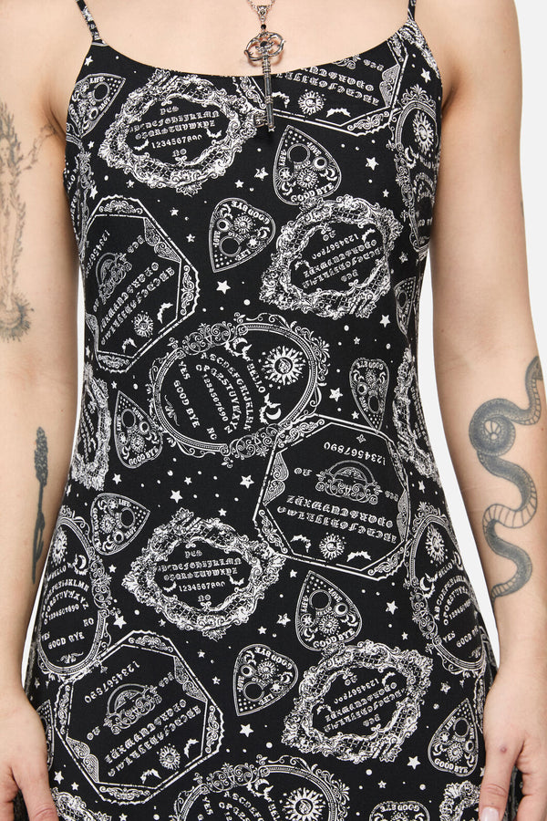 Dangerfield NZ - Séance Goth Strap Midi Dress - black