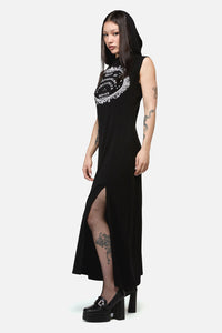 Dangerfield NZ - Séance Hooded Goth Maxi Dress - black