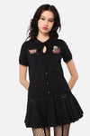 Dangerfield NZ - All HallowsEveTattooPlCardigan - black
