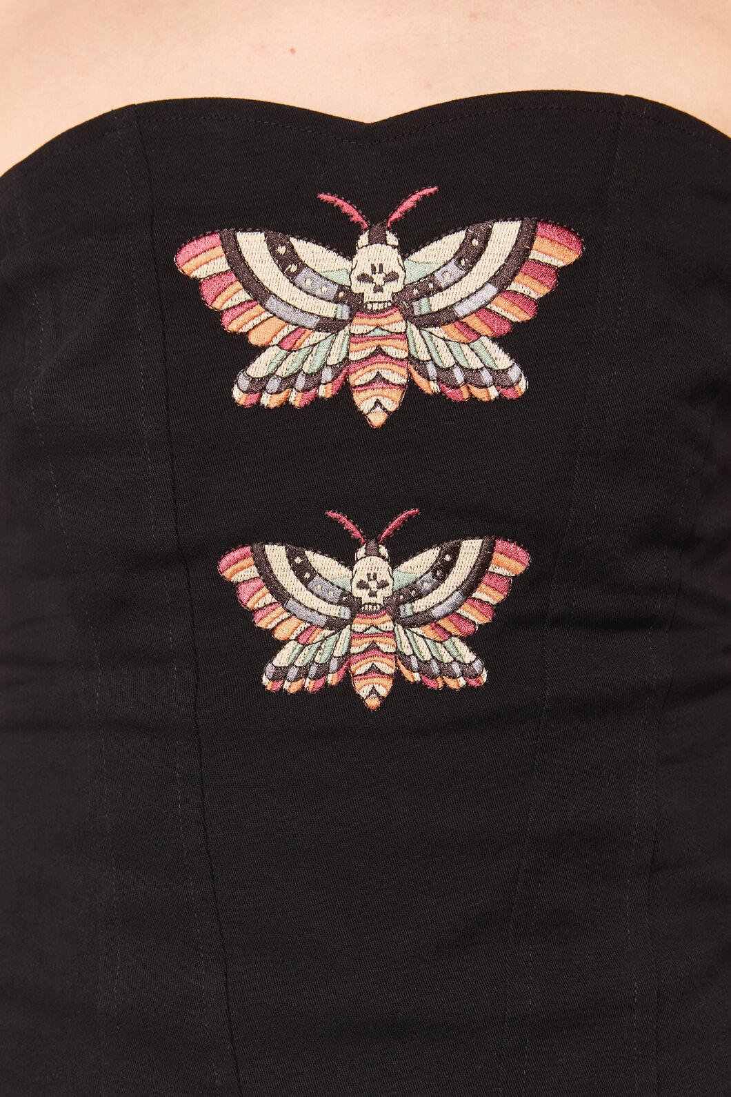 Dangerfield NZ - AllHallows'EveTattooCorsetTop - black