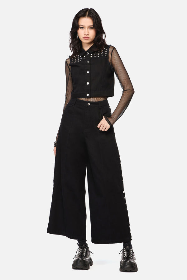 Dangerfield NZ - Barb Stud Trim Jean - black