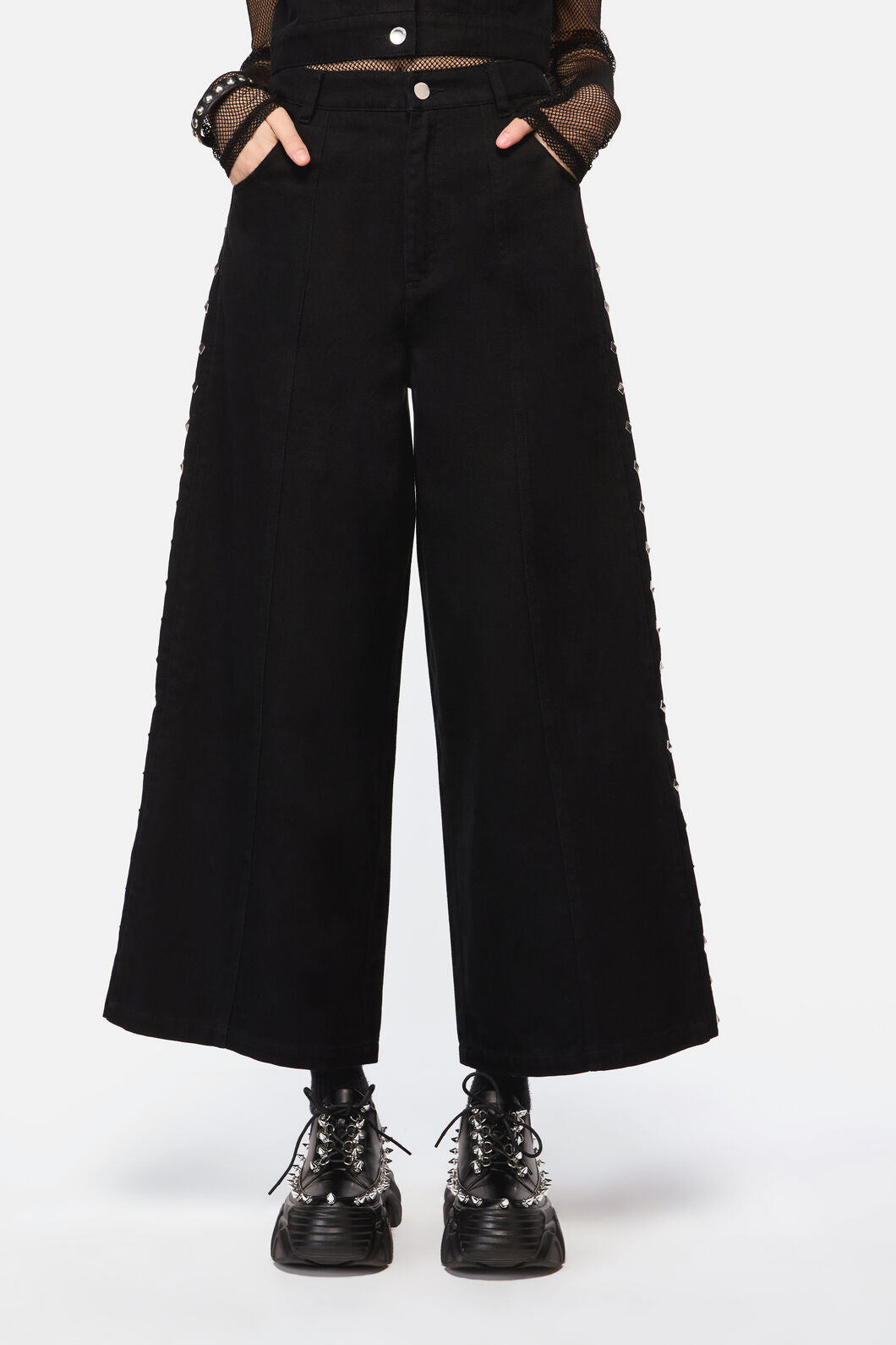 Dangerfield NZ - Barb Stud Trim Jean - black