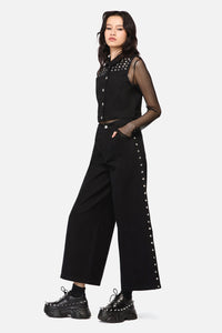 Dangerfield NZ - Barb Stud Trim Jean - black