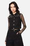 Dangerfield NZ - Barb Stud Trim Vest - black