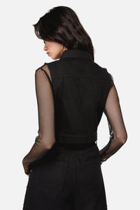 Dangerfield NZ - Barb Stud Trim Vest - black