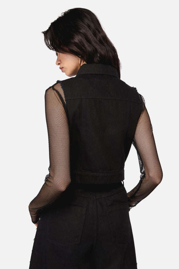 Dangerfield NZ - Barb Stud Trim Vest - black