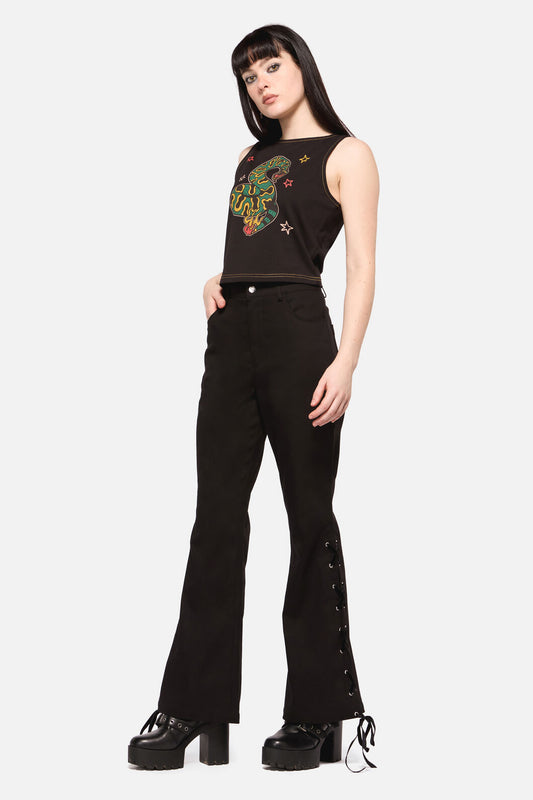 Dangerfield NZ - All Tied Up Punk Pant - black