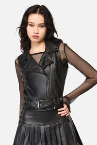 Dangerfield NZ - Hallows D-Ring PU Vest - black