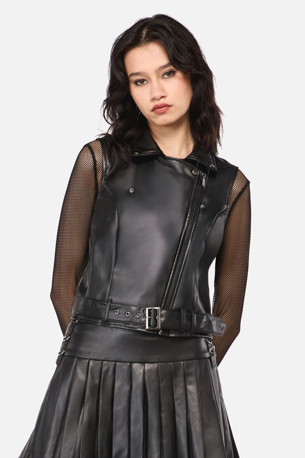 Dangerfield NZ - Hallows D-Ring PU Vest - black