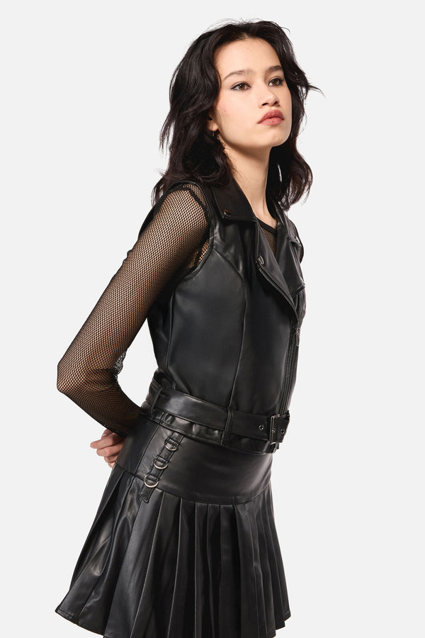 Dangerfield NZ - Hallows D-Ring PU Vest - black