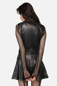 Dangerfield NZ - Hallows D-Ring PU Vest - black