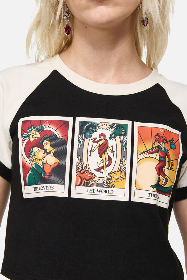 Dangerfield NZ - Tarot Card Raglan Tee - black