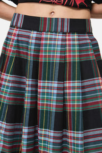 Dangerfield NZ - Hermit Goth Tartan Midi Skirt - multi