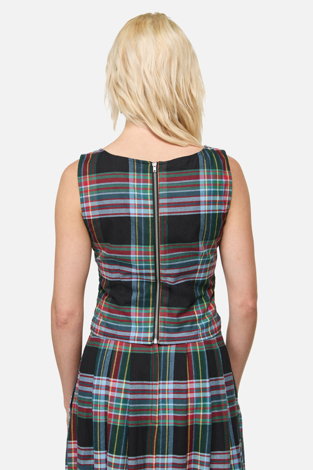 Dangerfield NZ - Hermit Goth Tartan Corset Top - multi