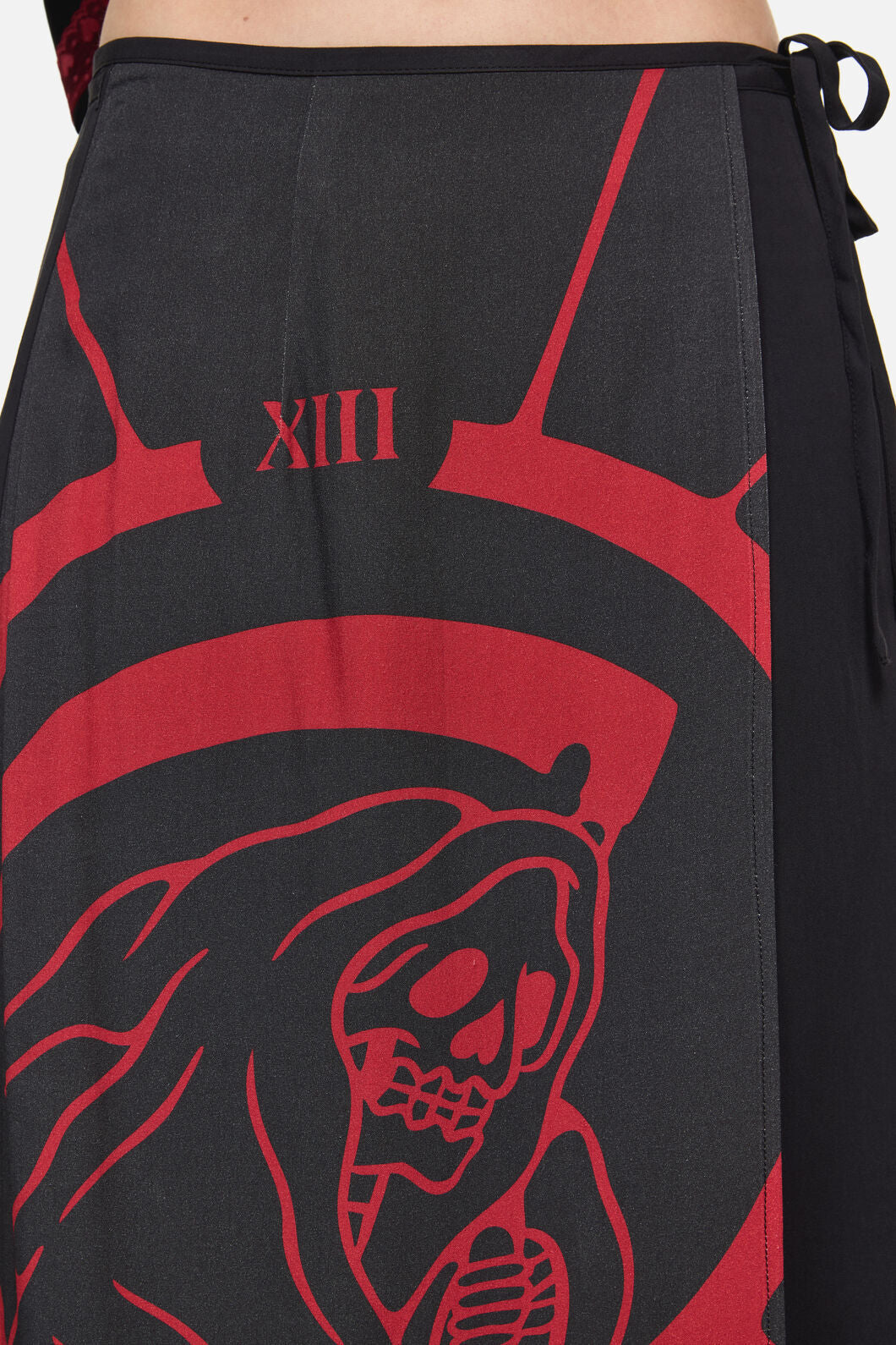 Dangerfield NZ - Reaper Goth Midi Wrap Skirt - black