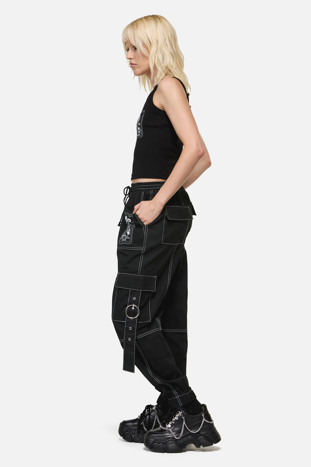 Dangerfield NZ - Temperance Goth Cargo Pant - black