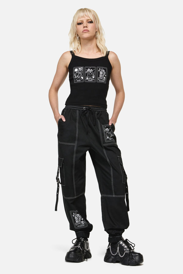 Dangerfield NZ - Tarot Spread Goth Tank Top - black