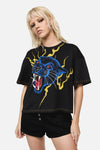 Dangerfield NZ - Rawr Oversized Punk Tee - black
