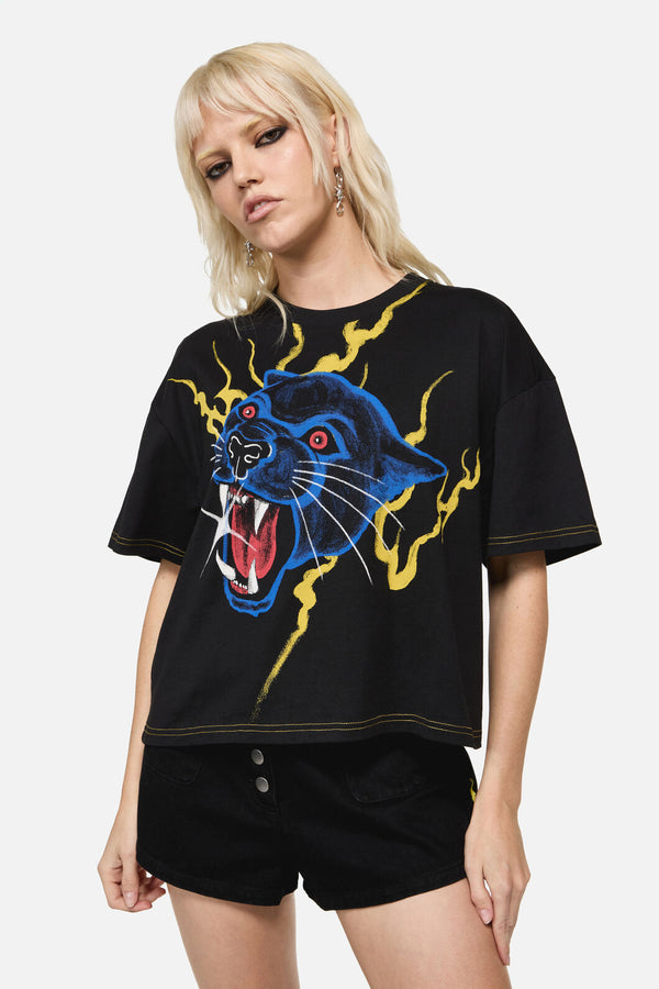 Dangerfield NZ - Rawr Oversized Punk Tee - black
